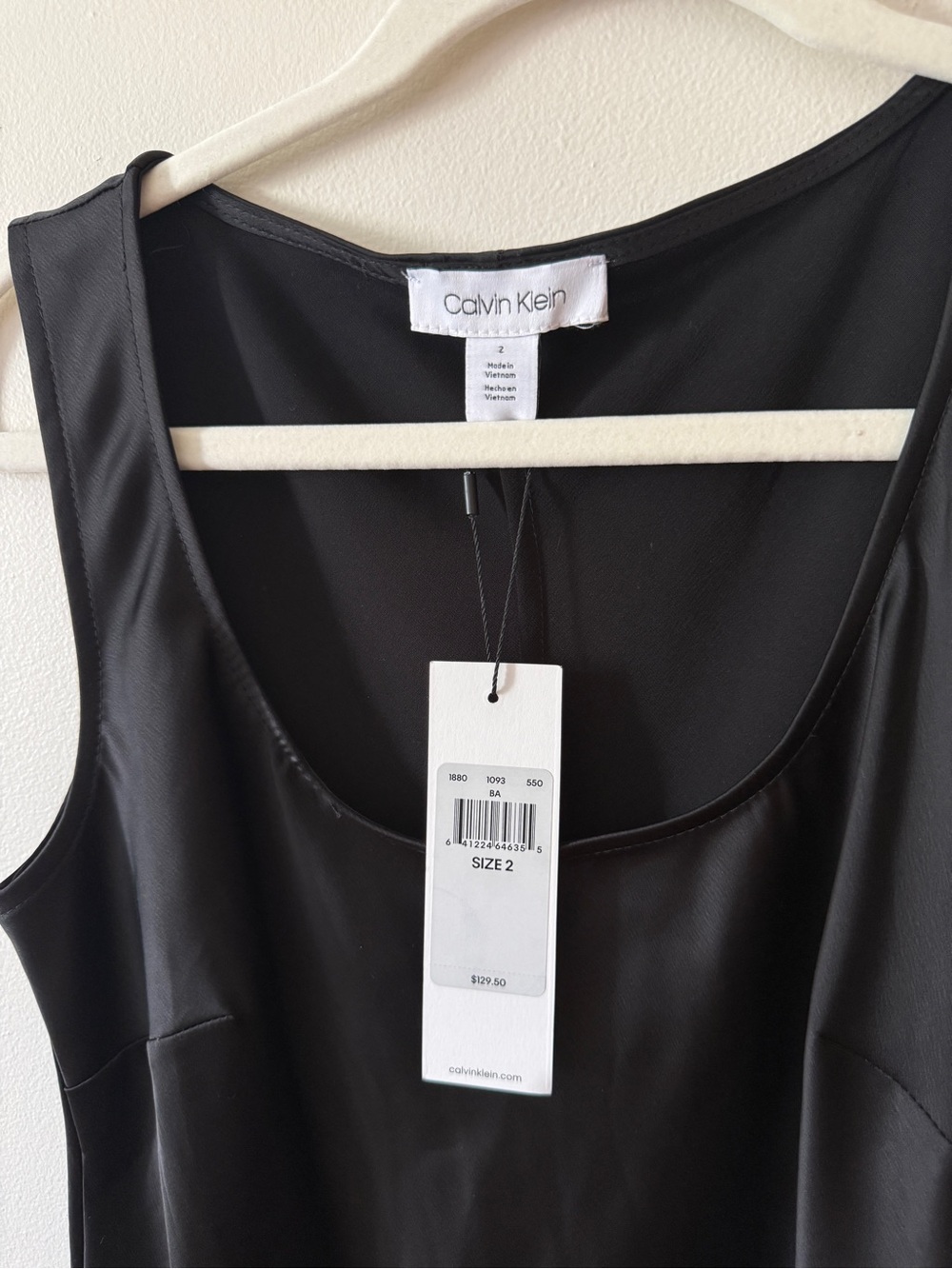 Calvin Klein Black Slip Dress